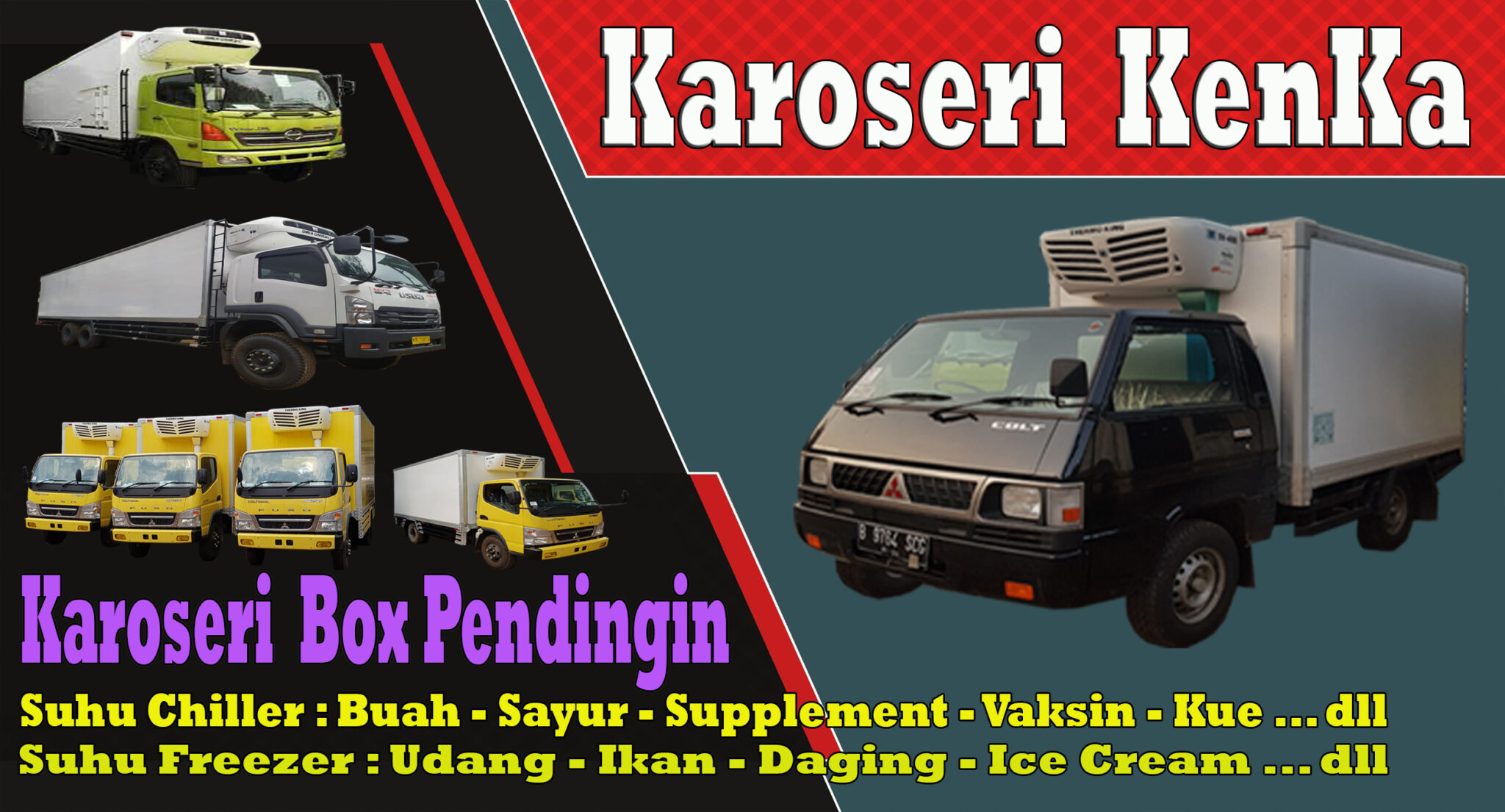Jual Karoseri Mobil dan Truck Box Freezer - Chiller - Karoseri Mobil \u0026 Truck KenKa